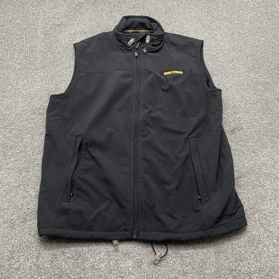 Oakley Software Vest Mens Large Black Sleeveless Full Zip Fleece Outdoor Jacket - Image 1 of 4