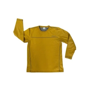 Columbia Mustard Sweatshirt Men’s Size Medium Crew Neck Pullover Casual Outdoor - Picture 1 of 10