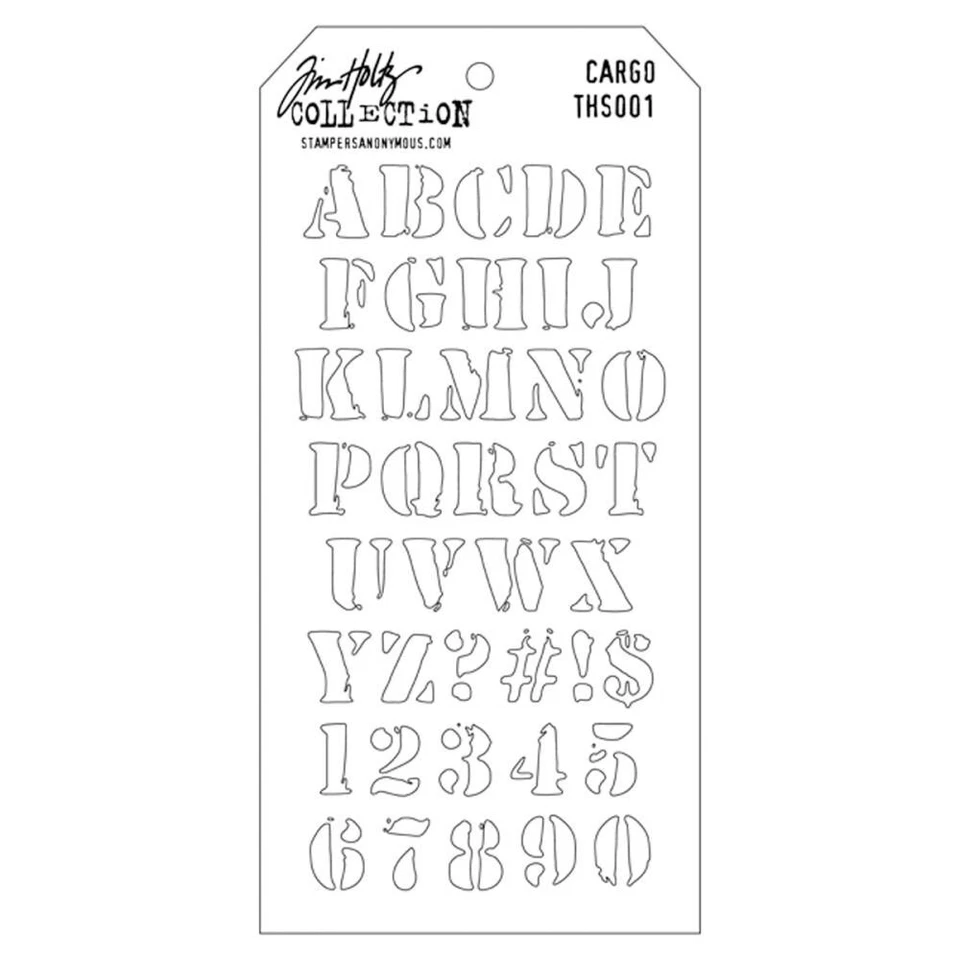 Tim Holtz Collection Cargo Layering Stencil THS001