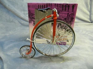 1/10 SCALE MYTEK BIG WHEEL VINTAGE STYLE BICYCLE RED DIECAST COLLECTIBLE -MIB - Picture 1 of 10