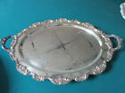 TAUNTON MASS USA SILVERPLATE FOOTED TRAY 20 X 14" [*MET2]
