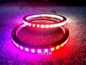 2PCS RGB with Bluetooth Controller Car Audio 6.5'' LED Speaker Lights - Picture 1 of 5