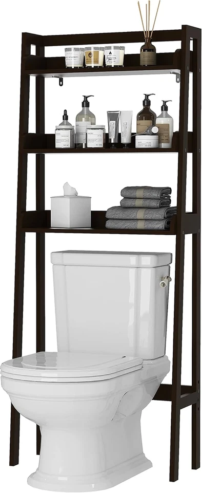 UTEX Over The Toilet Storage 3-Tier Bathroom Shelves Over Toilet Behind Toilet