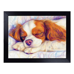 Cavalier King Charles Spaniel Bandeja para Regazo Descansa Acolchada Comida Computadora Portátil Escritorio - Imagen 1 de 4
