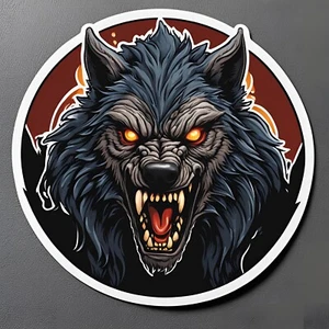 Werewolf sticker 3x3" - Picture 1 of 1