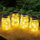 Lampade Solari Da Giardino - Lanterne Da Esterno a Barattolo Confezione Da 4 Con