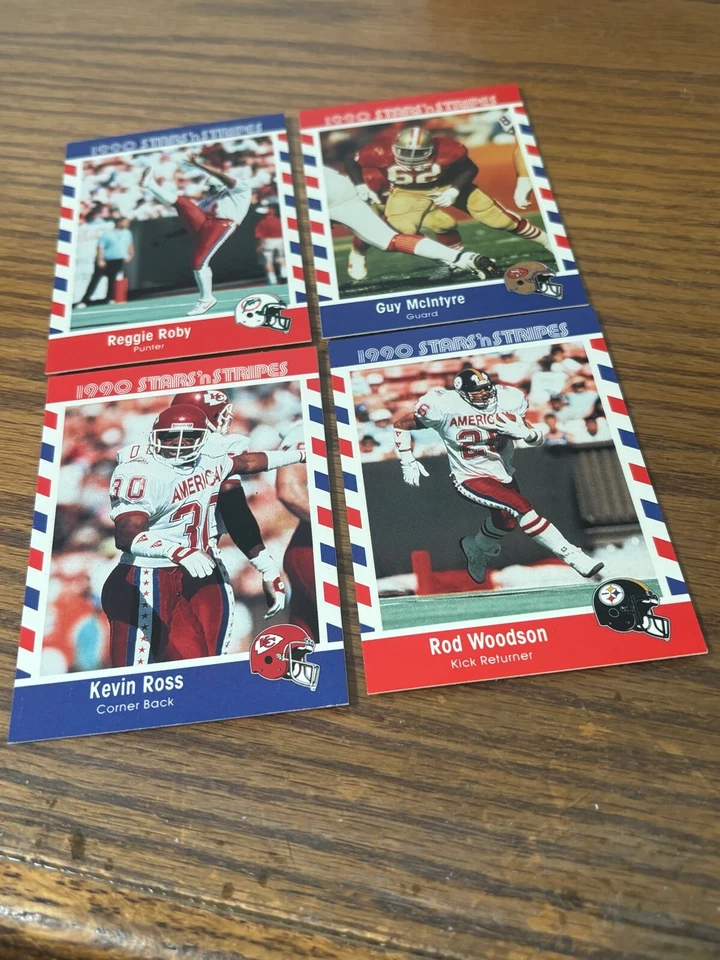 1990 Asher Candy NFL Stars and Stripes FB Cards 1-90 -You Pick -  FREE US SHIP - Image 1 of 1