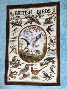 Clive Mayor British Birds Souvenir Tea Towel - Picture 1 of 17