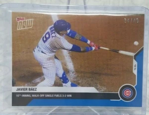Javier Baez - MLB TOPPS NOW Card 275 Blue Parallel #34 /49 - Picture 1 of 2