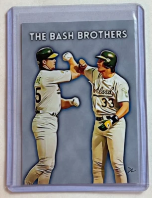 Tarjeta coleccionable firmada por The Bash Brothers Limited artista "Mcgwire & Canseco" 3/10 Foto 1 de 2