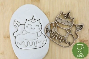 Einhorn Donut cookie cutter Keksstempel/Ausstechform keksausstecher PLA ca.8cm - Bild 1 von 1