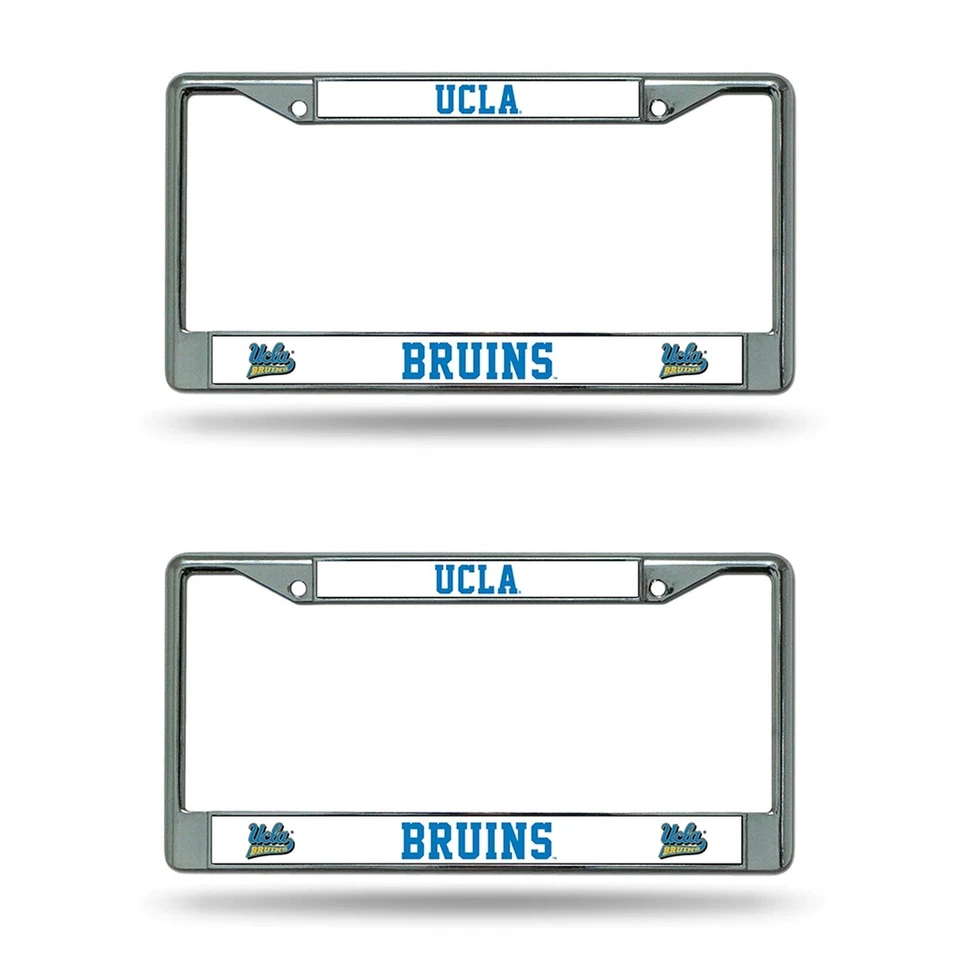 NUEVO Marco de matrícula cromado metálico University Team UCLA Bruins -2 piezas Foto 1 de 1