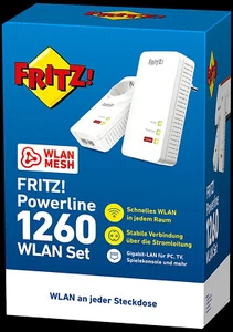 AVM Fritz! Powerline 1260 WLAN Set (20002795) von Händler ⭐⭐⭐⭐⭐ - Bild 1 von 1