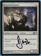 Rusted Sentinel Magic 2012 / M12 NM Uncommon Artist Signed CARD (s4190) ABUGames