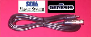 12Ft Video Cable & RF Coax TV Adapter for Sega Master System & Sega Genesis 1 - Picture 1 of 5