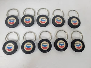Vintage Menge 10 Chevron Öl Tankstelle Zugring Schlüsselanhänger Pete Reding Salem ODER - Bild 1 von 2