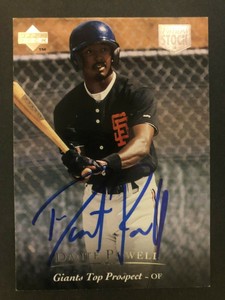 1995 Upper Deck SIGNED: Dante Powell, GIANTS