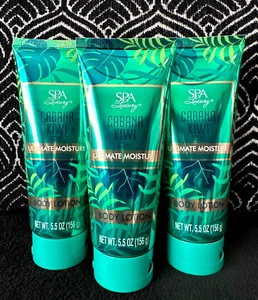 3er-Pack SPA LUXUS CABANA KIWI DUFT ULTIMATIVE FEUCHTIGKEIT HAND- & KÖRPERLOTION 5,5 Unzen - Bild 1 von 8
