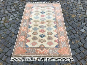 Turkish Antique rug Bohemian Area rug Oushak rug Vintage Rug Handmade Wool rug - Picture 1 of 10