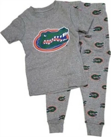 Florida Gators Boys 4-7 Grey Touchdown Sleepwear Set By Outerstuff Cover