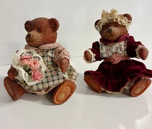 Russ Teddybär Figuren bewegliche Beine, Arme und Köpfe 4,5 Zoll Freundinnen. - Bild 1 von 8