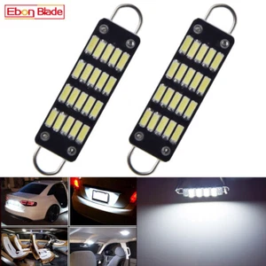 2 x 44mm 1.73" 20SMD Rigid Loop Festoon LED Light Bulb 561 562 567 564 212-2 12V - Bild 1 von 7