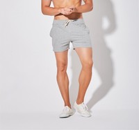 Men Fitness Shorts Althletic 100% Cotton Sweatpants Slim Training Sportswear