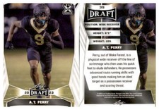 2023 LEAF DRAFT PICK FOOTBALL WHITE BASE - YOU PICK #1 - #100 * FREE SHIP *