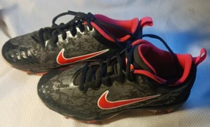 Nike Youth FastFlex cleats Black/Orange Size 4.5Y Shoes AR0997-016 - Picture 1 of 5