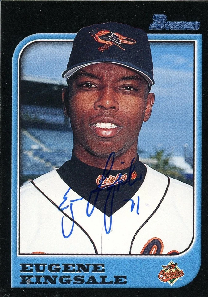1997 Bowman EUGENE KINGSALE Signed Card autograph ORIOLES - Image 1 of 1