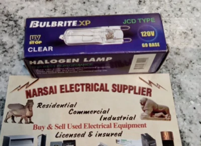 Bulbrite Xp /Q20G9/120/ 20W /120V /BASE G9/JCD-TYPE/CLEAR/654020(L9LOBBY - Image 1 of 4