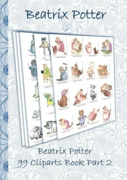 Beatrix Potter 99 Cliparts Book Part 2 ( Peter Rabbit ) - Image 1 of 1