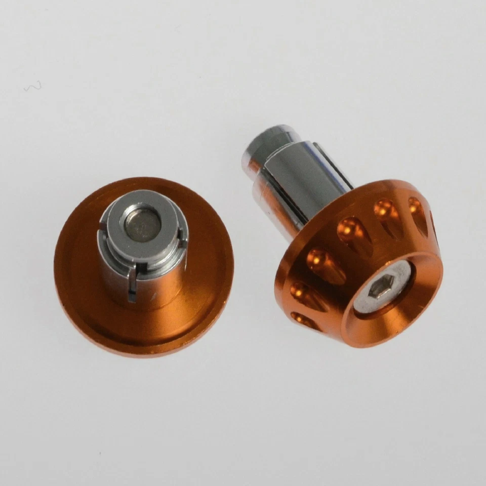 Motorcycle Bar End 13 & 17mm Scooter Weights Universal Handlebar Motorbike Gold - Immagine 1 di 1