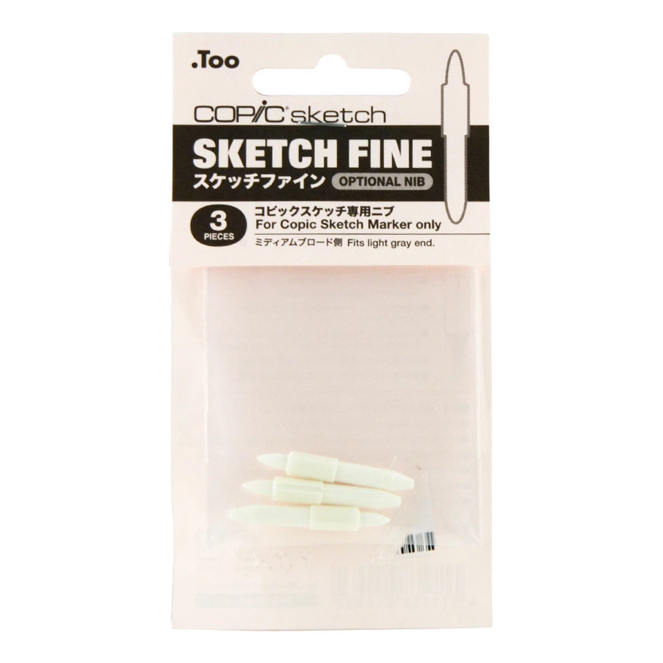 Copic Sketch сменный новый в коробке тонкий кончик 3/pk - Изображение 1 из 1