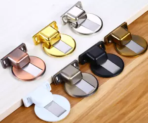 Premium Magnetic 304 Stainless Steel Door Stop Stopper Holder Catch 3M Adhesive - Picture 1 of 15