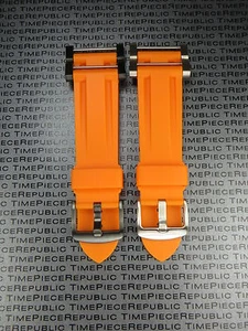 New Suunto Core PU Rubber Strap Soft Diver Watch Band Lugs Adapter Set Orange - Picture 1 of 17