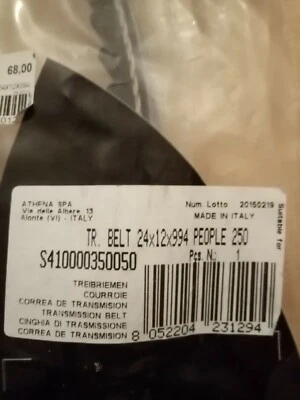 Courroie Athena réf S410000350050 pour kymco people250 - Photo 1/2