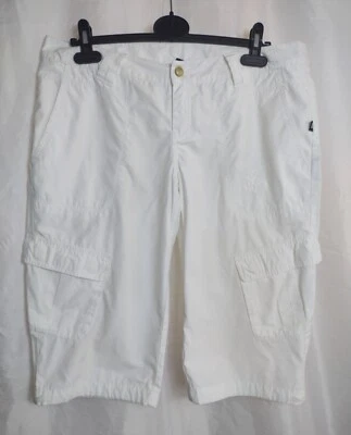 Pantalones cortos cargo para mujer Helly Hansen blancos con bordado y cordón talla L/G Foto 1 de 4