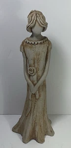 Vintage Pottery Faceless Lady Handmade 9.5” Tall, Signed - Unique 1 Off Figure - Picture 1 of 23