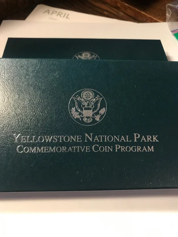 1999 Yellowstone National Park Commemorative Coin- PROOF Cover