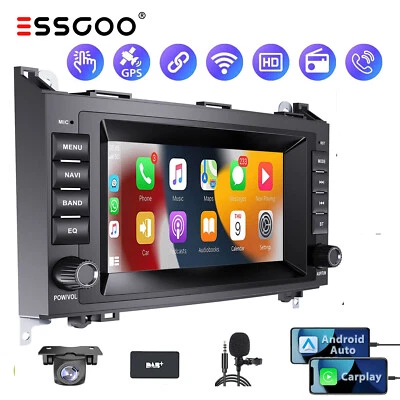 Carplay Android 12 Autoradio DAB+ Kam MIK Für Mercedes Benz A B Klasse W169 W245 - Bild 1 von 4