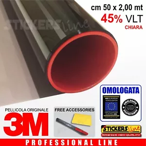 Pellicola Oscurante Vetri Auto Black Shade 3M™ BS 45% CHIARA omologata cm 50x200 - Foto 1 di 6