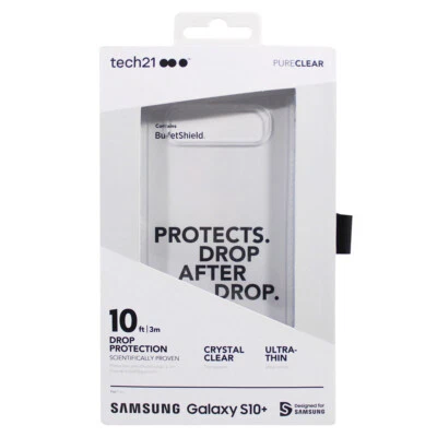 Tech21 Pure Series Rugged Slim Case For Samsung Galaxy S10 Plus - Clear - Image 1 of 2