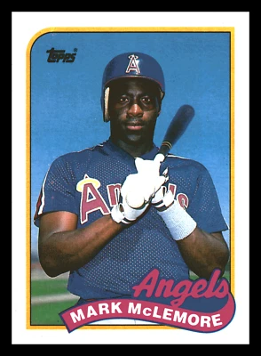 1989 Topps Mark McLemore  #547 Mint California Angels Foto 1 de 2