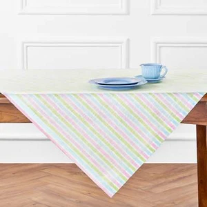 Solino Home 100% Lino Puro Mesa Comedor Cocina Fiesta - Palm Beach Rayas - Imagen 1 de 4