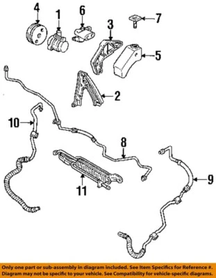 Used Power Steering Pump fits: 1995 Cadillac Deville  Grade A - Image 1 of 2