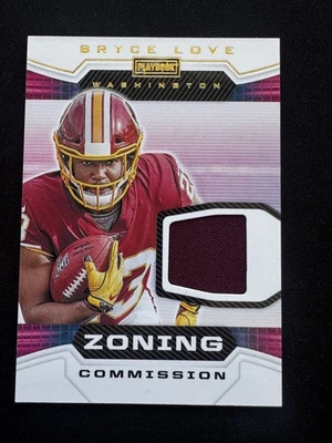 2020 Panini Playbook - Zoning Commission Bryce Love #ZC-22 Material (MEM) - Image 1 of 3