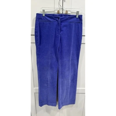 Incotex Venezia Corduroy Pants High Comfort Straight Leg Purple Size 44 - Image 1 of 4
