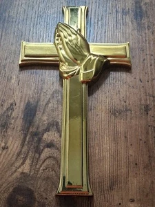 Burwood 3265 Gold Kreuz Wandbild Hängeset Burwood Produkte Vintage USA MCM - Bild 1 von 9