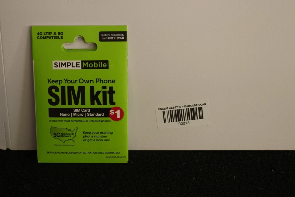 Simple Mobile Bring Your Own Phone Prepaid SIM Kit | 3-in-1 CDMA Sim Card - Image 1 of 1